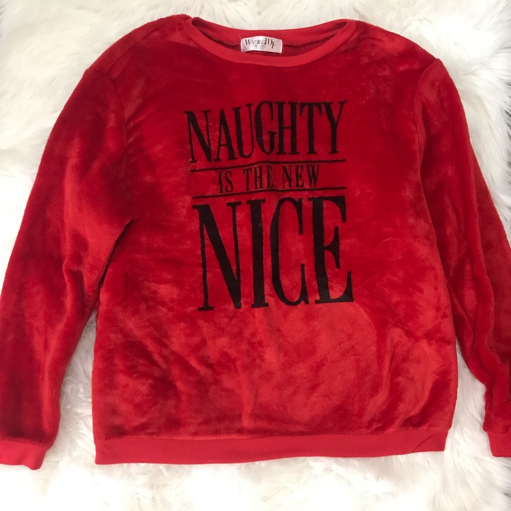 Junior’s Wound Up Super soft red sweatshirt